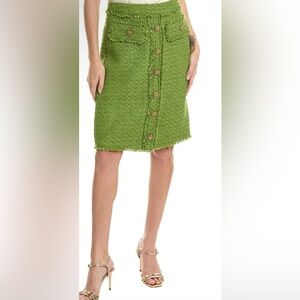 NWT Flora Bea Shyla Skirt Sheen Green fits up to size 8, sample piece